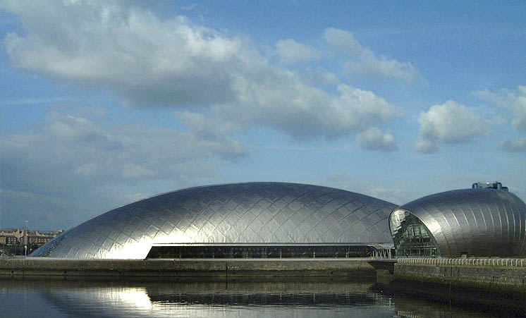 Pure Titanium cladding Natrional Scottish Science Center, Glasgow Scotland